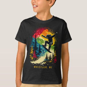 Camiseta Esquiador de Whistler Bc Canadá Resort de Snowboar