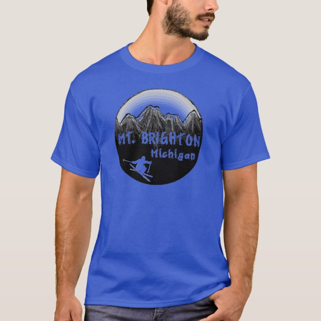 Camiseta Esquiador do Mt. Brigghton Michigan (Frente)