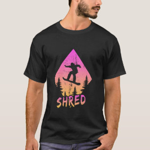Camiseta Esquiador Radical Retrowave Vaporwave Esqui de Nev