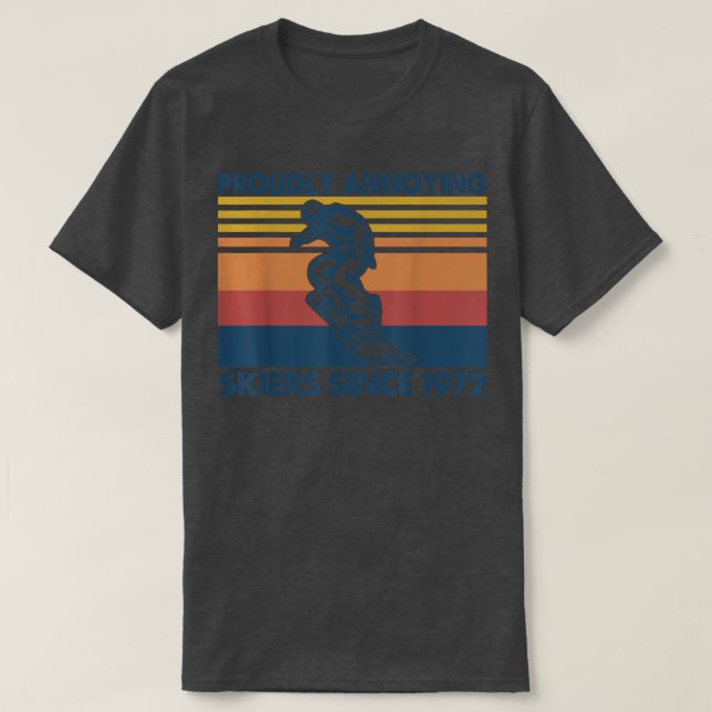 Camiseta Esquiadores De Neve Orgulhosamente Enrugadores Des (Frente do Design)