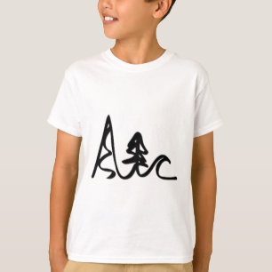 Camiseta Esquiando Ciclismo Surfe Montanhas Ondas do Oceano
