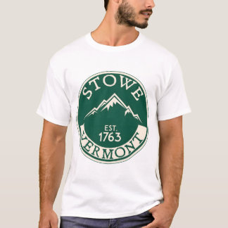 CAMISETA ESQUIANDO STOWE VERMONT ESQUI MONTANHAS SNOWBOARD