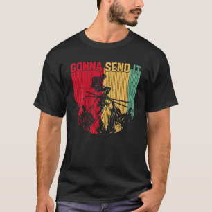 Camiseta Esquiar Engraçado Vai Enviar Vintage Tee Skier M