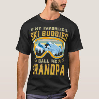 Camiseta Esquiar Meus Amigos De Esqui Favoritos Me Chamam D