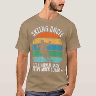 Camiseta Esquiar Tio Como Tio Normal Exceto Muito Engraçado