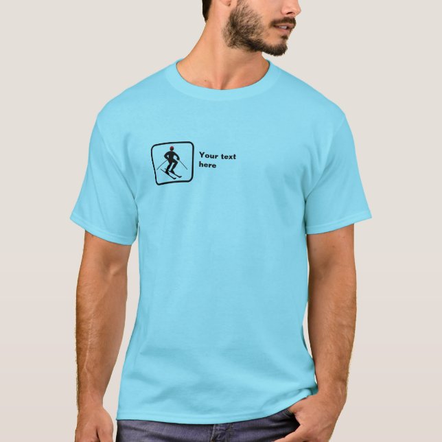 Camiseta Esquier — Logotipo pequeno — Personalizável (Frente)