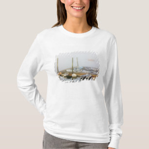 Camiseta Esquifes e nevoeiro da manhã em Southwest Harbor,