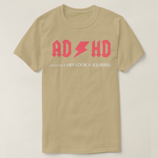 Camiseta esquilo adhd 2 (Frente do Design)