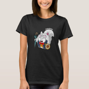 Camiseta Esquilo Alice no País das Maravilhas Coelho Branc