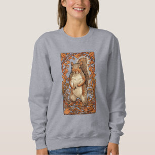 Camiseta Esquilo Art Nouveau - esquilo engraçado amante