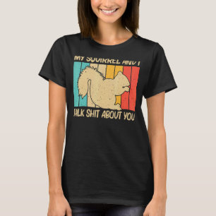 Camiseta Esquilo Bonito Para Homens Esquilos Pobre Rodado
