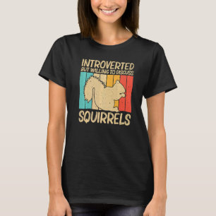 Camiseta Esquilo Bonito Para Homens Esquilos Pobre Rodado