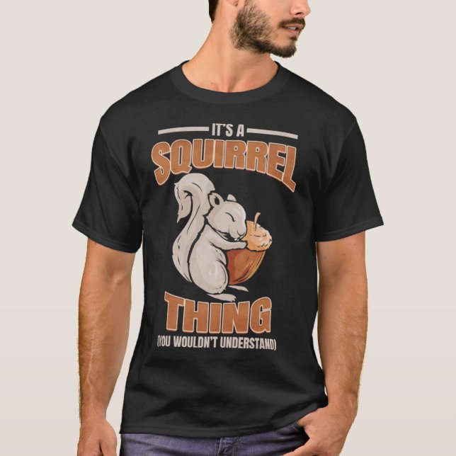 Camiseta Esquilo Bonito Uma Coisa De Esquilo (Frente)