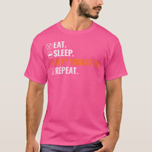 Camiseta Esquilo Caçador Coma Esquilos de Esquadrão do Sono