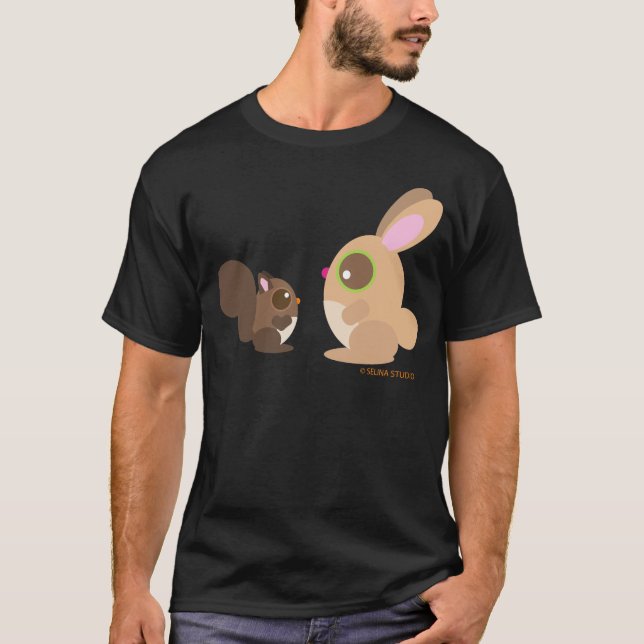 Camiseta esquilo+coelho (Frente)