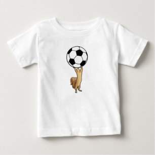 Camiseta Esquilo com bola de futebol