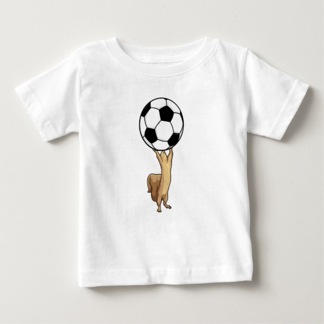 Camiseta Esquilo com bola de futebol (Frente)