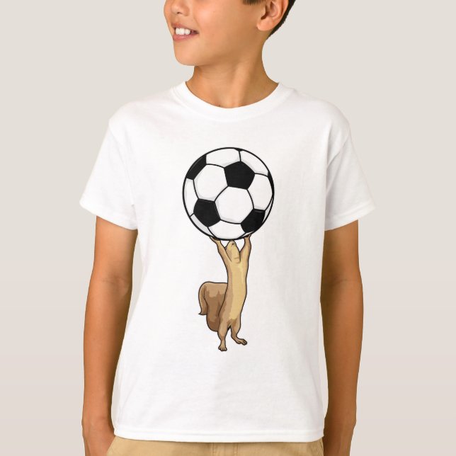 Camiseta Esquilo com bola de futebol (Frente)