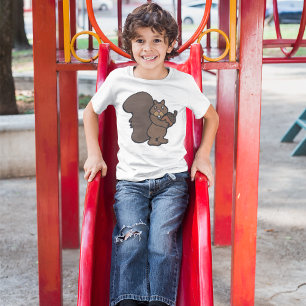 Camiseta Esquilo com Bolota Animal Florestal Fofo