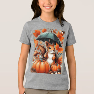 Camiseta Esquilo com guarda-chuva