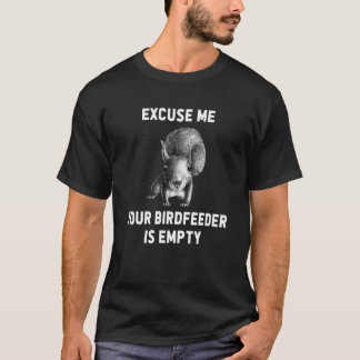 Camiseta Esquilo Com Licença, Seu Alimentador De Aves Está