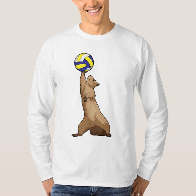 Camiseta Esquilo com Volei de Praia (Frente)