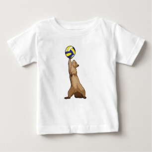 Camiseta Esquilo com voleibol