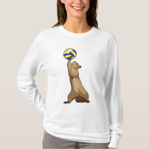 Camiseta Esquilo com voleibol