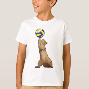 Camiseta Esquilo com voleibol