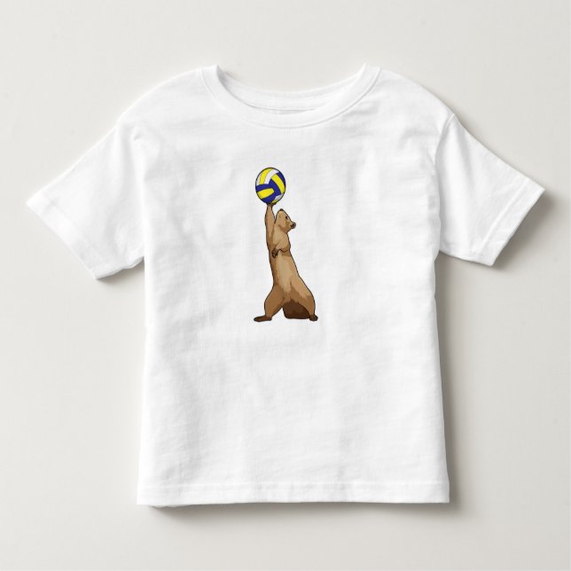 Camiseta Esquilo com voleibol (Frente)