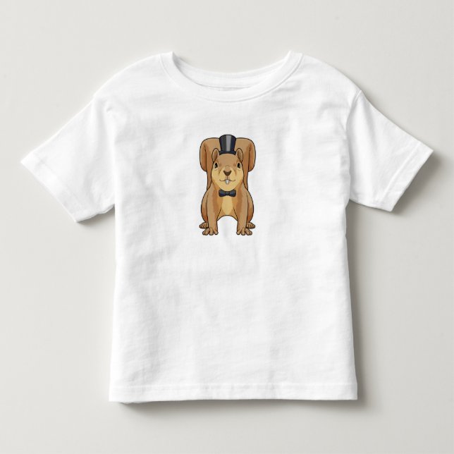 Camiseta Esquilo como noivo com terno (Frente)