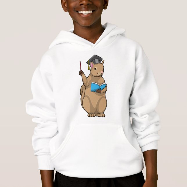 Camiseta Esquilo como Professor com Livro (Frente)