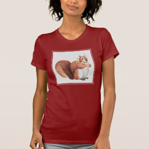 Camiseta Esquilo da Coroa Flor