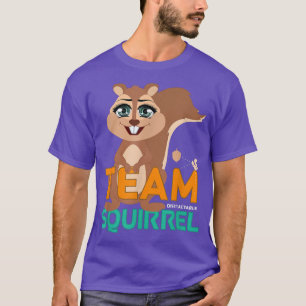 Camiseta Esquilo da Equipe Engraçado