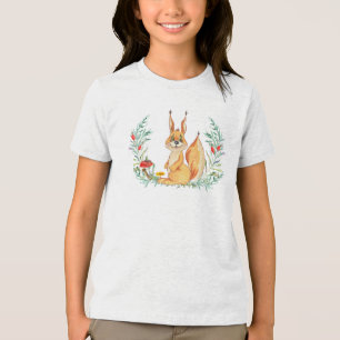 Camiseta Esquilo de Aquarela