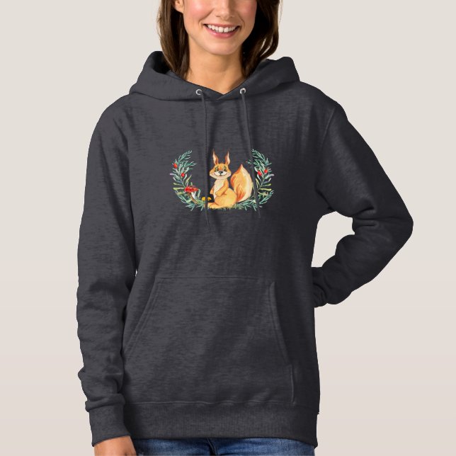 Camiseta Esquilo de Aquarela (Frente)