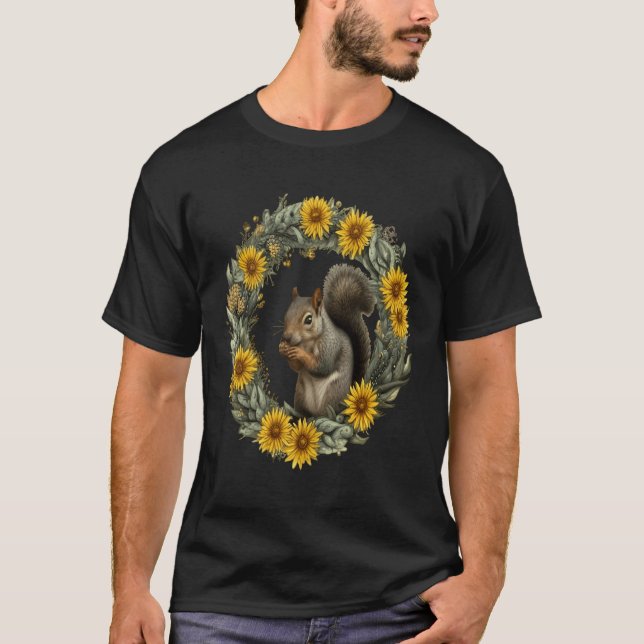 Camiseta Esquilo de cinza com coroa amarela, Kentucky S (Frente)