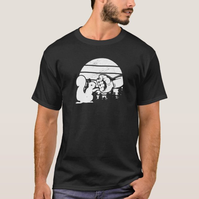 Camiseta Esquilo de escada de ponta esquadrão (Frente)