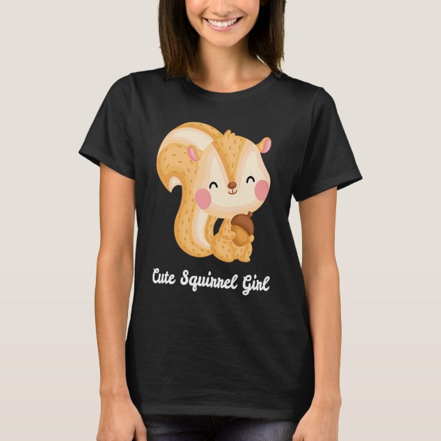 Camiseta Esquilo-de-esquilo-bonito (Frente)