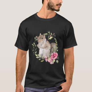 Camiseta Esquilo de Flores