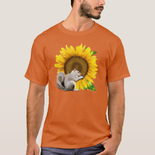 Camiseta Esquilo de girassol
