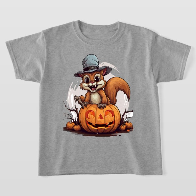 Camiseta Esquilo de Halloween (Postura )
