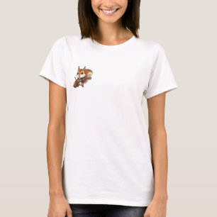 Camiseta Esquilo de Punk Rock Tocando Violão de Bolota