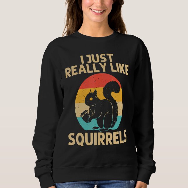 Camiseta Esquilo De Vintage Para Mulheres 2 (Frente)