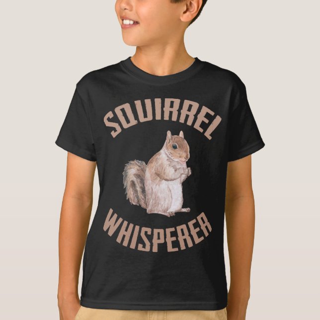 Camiseta Esquilo de Whisperer Floresta Animal Squirrel Love (Frente)