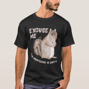 Camiseta Esquilo Dizendo Sobretudo - Com Licença Seu Alimen