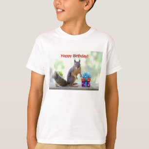 Camiseta Esquilo do feliz aniversario
