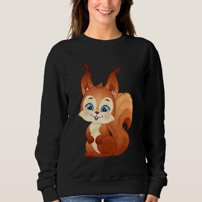 Camiseta Esquilo Doce como Açúcar Com Olhos Grandes (Frente)