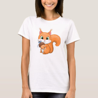 Camiseta Esquilo e bolota.