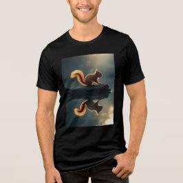Camiseta "Esquilo e reflexão"